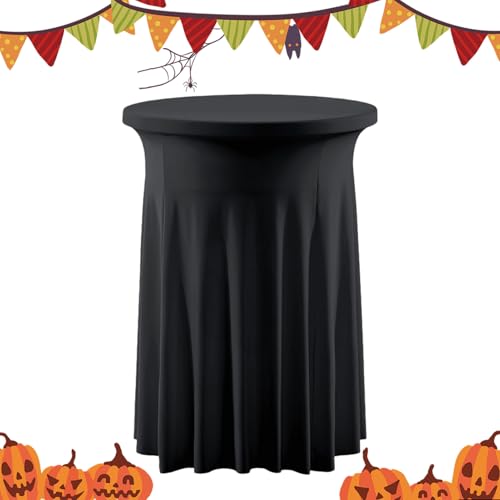 Hohe Tischdecken – Cocktail-Tischwäsche, Spandex-Bezug – runder Stoffschutz, Partyzubehör für Urlaub, Küche, Outdoor, Halloween, Dekorationen, Hochzeit, Geburtstag, Bistrobar Hohe Tischdecken – Cocktail-Tischwäsche, Spandex-Bezug – runder Stoffschutz, Partyzubehör für Urlaub, Küche, Outdoor, Halloween, Dekorationen, Hochzeit, Geburtstag, Bistrobar von Generisch