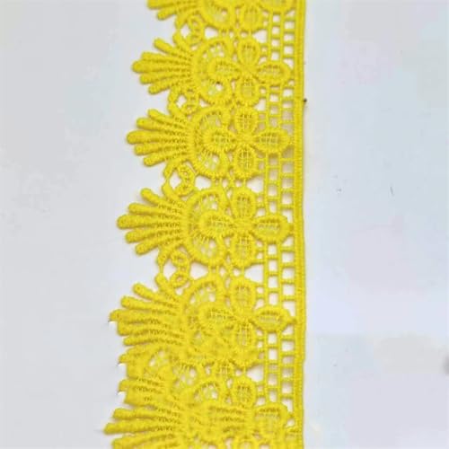 Hohle Spitze Spitze Stoff Dekoration DIY Kleidung Stoff Zubehör besticktes Band 7 1Yard Hohle Spitze Spitze Stoff Dekoration DIY Kleidung Stoff Zubehör besticktes Band 7 1Yard von Generisch