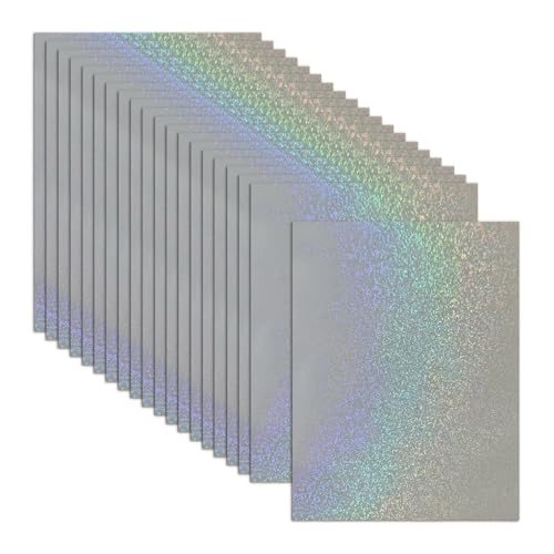 Holografisches Papier,A4 Holografisches Stickerpapier Bögen | 20 Bögen Einfach Schneidbare Abziehbilder Selbstklebende Dekoration Holografisches Papier,A4 Holografisches Stickerpapier Bögen | 20 Bögen Einfach Schneidbare Abziehbilder Selbstklebende Dekoration von Generisch