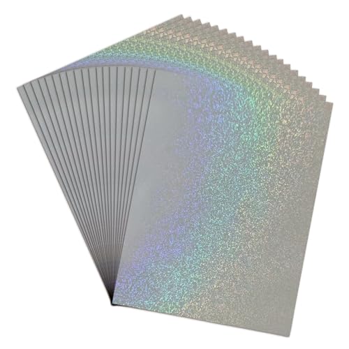 Holographisches Aufkleberpapier - Glitzer -Laminat, A4 -Blätter | 20 Pack Selbstklebende Wasserdichte Film Für Teenager Erwachsene Lehrer Schüler Schießen Schulprojekte, Scrapbook -Karten Fotos Wrapin Holographisches Aufkleberpapier - Glitzer -Laminat, A4 -Blätter | 20 Pack Selbstklebende Wasserdichte Film Für Teenager Erwachsene Lehrer Schüler Schießen Schulprojekte, Scrapbook -Karten Fotos Wrapin von Generisch
