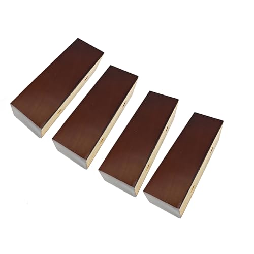 Holz-Betterhöhung, Sofa-Füße, 4-5 cm Höhe, Möbelbeine für L-förmige Couch, Kommode, Holz-Ersatzbeine für Heimdekoration und Unterstützung von Generisch