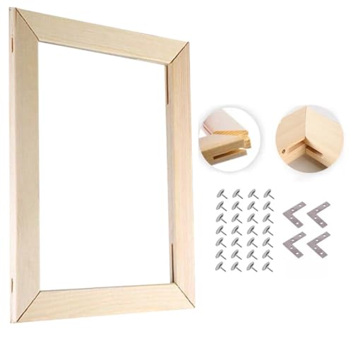 Holz-Leinwandrahmen-Set, 100 x 90 cm, Keilrahmen für Kunstdrucke, Gemälde, Poster und Ölgemälde, Massivholz-Spleißrahmen für einfache Montage Holz-Leinwandrahmen-Set, 100 x 90 cm, Keilrahmen für Kunstdrucke, Gemälde, Poster und Ölgemälde, Massivholz-Spleißrahmen für einfache Montage von Generisch