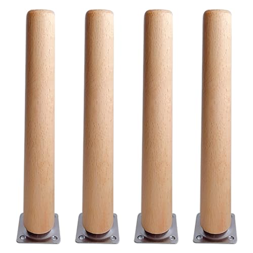 Holz-Möbelbeine, Sofa-Beine, Tischbeine, 70 cm, vertikale Holzbeine für Sofas, Esstische und TV-Schränke, langlebige und stilvolle Möbelfüße von Generisch
