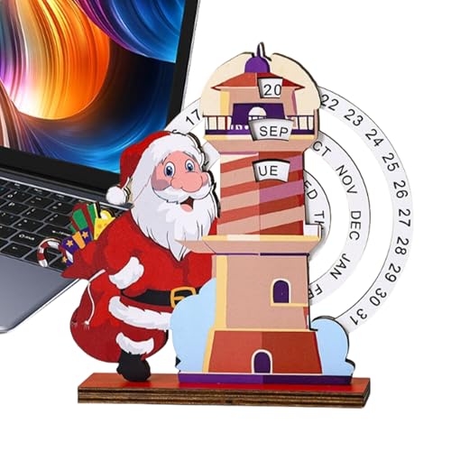 Holz Schreibtisch Kalender - Weihnachtsdekoration Blockkalender Für Die Festtage - Deko Für Zuhause Wohnzimmer Tisch Schlafzimmer Studentenzimmer Holz Schreibtisch Kalender - Weihnachtsdekoration Blockkalender Für Die Festtage - Deko Für Zuhause Wohnzimmer Tisch Schlafzimmer Studentenzimmer von Generisch