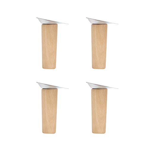 Holz Sofa Beine Ersatz 4er Set Massivholz Möbelfüße Tischbeine Kommode Beine mit Schraubbefestigungsplatte Stilvolles Sofa Möbel Zubehör Holz Sofa Beine Ersatz 4er Set Massivholz Möbelfüße Tischbeine Kommode Beine mit Schraubbefestigungsplatte Stilvolles Sofa Möbel Zubehör von Generisch