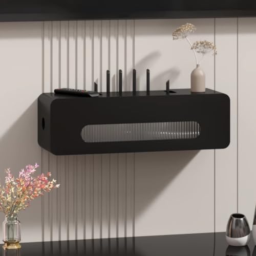 Holz WiFi Router Versteckte Box Medien Aufbewahrungsschrank Kabelmanagement für Zuhause und Büro Holz WiFi Router Versteckte Box Medien Aufbewahrungsschrank Kabelmanagement für Zuhause und Büro von Generisch