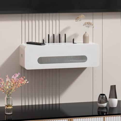 Holz WiFi Router Versteckte Box Medien Aufbewahrungsschrank Kabelmanagement für Zuhause und Büro Holz WiFi Router Versteckte Box Medien Aufbewahrungsschrank Kabelmanagement für Zuhause und Büro von Generisch