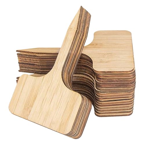 Holz pflanzen etikett, T-förmiger Garten pflanzen marker, Namensschild für Gemüse keimling, Wasserdichtes hand geschriebenes Etikett für den Außenbereich von Generisch