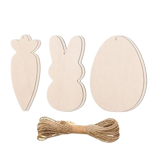-Holzausschnitte – -Ei, Karotte, unlackierte Holzschilder – Malerei, Handwerk, Frühlingstisch, abgestuftes Tablett, Dekoration für Zuhause -Holzausschnitte – -Ei, Karotte, unlackierte Holzschilder – Malerei, Handwerk, Frühlingstisch, abgestuftes Tablett, Dekoration für Zuhause von Generisch