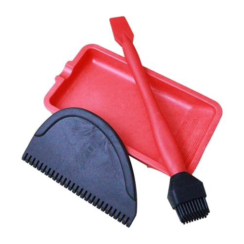 Holzbearbeitungskleberzubehör - Silikonkleber -Applikator -Set, 3 -teilige Kleber -Spreadter -Kit | Langlebige Holzklessinstrumente für präzise Anwendungen, Handwerks- und Tischlereiprojekte, leicht z von Generisch