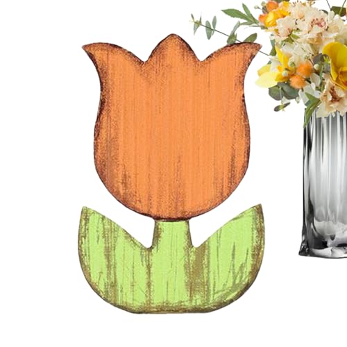 Holzblumen – Holzblumentischschilder | Vintage abgestuftes Tablett Kaminsims für Tischdekoration, Fensterbank, Schreibtisch, Tischregal, Heimschreibtisch Holzblumen – Holzblumentischschilder | Vintage abgestuftes Tablett Kaminsims für Tischdekoration, Fensterbank, Schreibtisch, Tischregal, Heimschreibtisch von Generisch