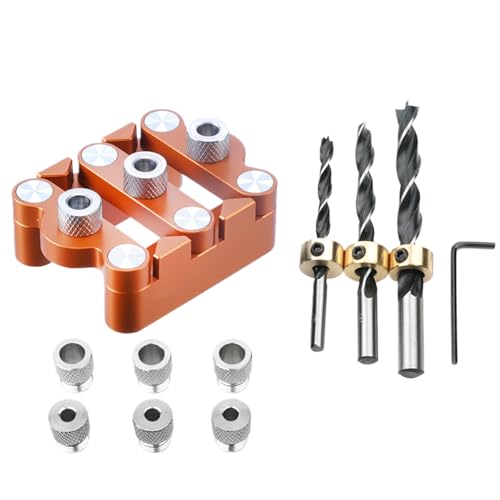 Holzdübelbohrerführung, Gelenkwerkzeug gerade Löcher, Holzstanzer, multifunktionale genaue Handbohrerführung für , Erwachsene, Profis, Anfänger Holzdübelbohrerführung, Gelenkwerkzeug gerade Löcher, Holzstanzer, multifunktionale genaue Handbohrerführung für , Erwachsene, Profis, Anfänger von Generisch