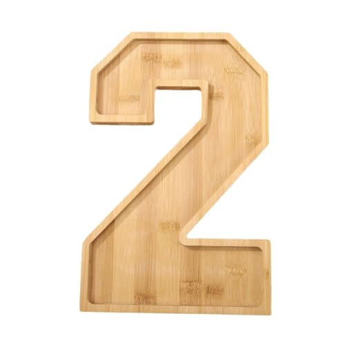 Holzfiguren 2025, befüllbare Dekorationen, Silvester-Party-Zubehör, Nummer 2025–2025, Brettbox, 25,4 cm Charcuterie von Generisch