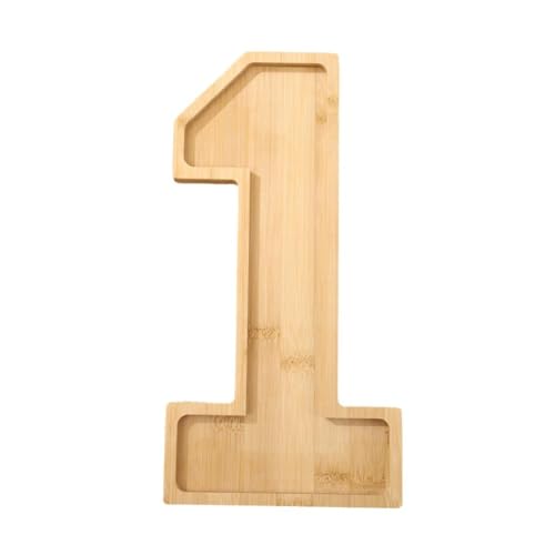 Holzfiguren 2025, befüllbare Dekorationen, Silvester-Partyzubehör, Box, 25,4 cm, Nummernbrett, Charcuterie 2025–2025 von Generisch