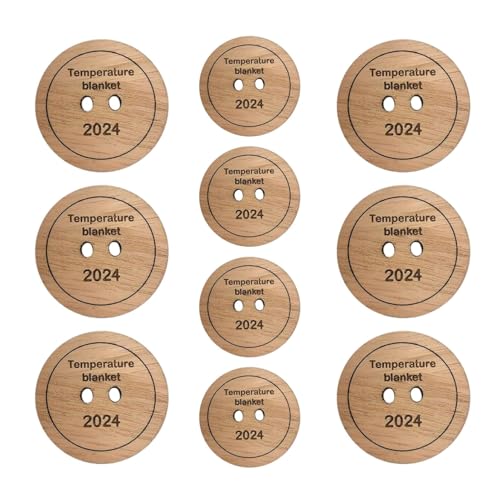 Holzknöpfe, einzigartige Knöpfe | Holzknöpfe mit 2 Löchern, zum Basteln, Nähen, handgefertigt, Nähprozess, dekorative Holzknöpfe, Kleidungszubehör von Generisch