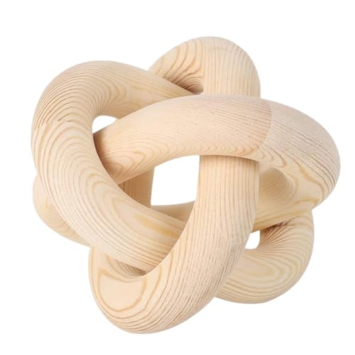 Holzknoten - Drei Bond -Holzkette, Boho -Dekoration | Naturholz geschnitztes Ornament mit einzigartigem Design für Tische, Buchhandlungen, Cafés und Innenräume elegant Holzknoten - Drei Bond -Holzkette, Boho -Dekoration | Naturholz geschnitztes Ornament mit einzigartigem Design für Tische, Buchhandlungen, Cafés und Innenräume elegant von Generisch