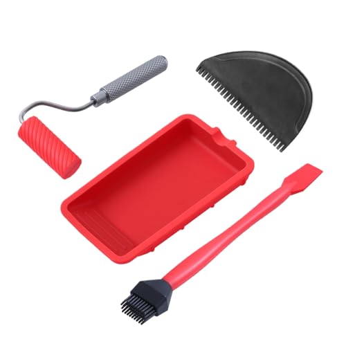 Holzleim-Applikator | 4-Teiliges Silikon Kleber Pinsel Kit | Wiederverwendbar Leimroller Holzleim-Set Zum Effizienten Auftragen Und Auftragen Von Leim Holzleim-Applikator | 4-Teiliges Silikon Kleber Pinsel Kit | Wiederverwendbar Leimroller Holzleim-Set Zum Effizienten Auftragen Und Auftragen Von Leim von Generisch