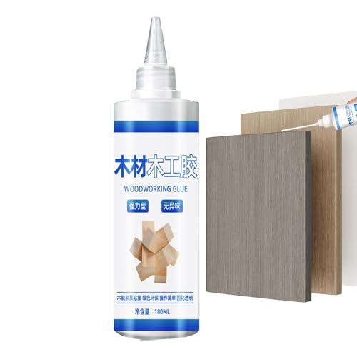 Holzleim für Möbel,Holzleim für die Holzbearbeitung,Leim Holzzimmermannsleim 180 ml Transparenter Holzleim - Sicherer professioneller Holzbearbeitungskleber für verschiedene Dekorations-, Möbelreparat Holzleim für Möbel,Holzleim für die Holzbearbeitung,Leim Holzzimmermannsleim 180 ml Transparenter Holzleim - Sicherer professioneller Holzbearbeitungskleber für verschiedene Dekorations-, Möbelreparat von Generisch