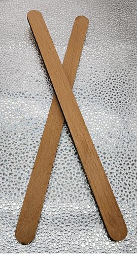 Holzleisten aus Buchenholz für Farbrühren und vieles mehr, 300 * 20 * 6 mm (Runde Kanten) von Generisch