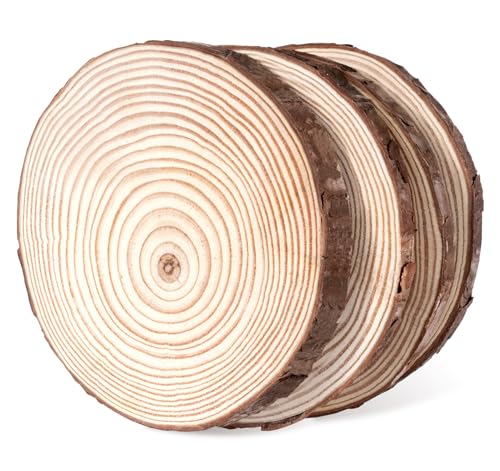 Truevaste Holzscheiben 12er Set 12-13cm Runde Holz Scheiben Ungebohrte Holzkreise Naturholz Baumscheiben für DIY Basteln Hochzeit Weihnachten Dekoration Ca.10mm Dick Truevaste Holzscheiben 12er Set 12-13cm Runde Holz Scheiben Ungebohrte Holzkreise Naturholz Baumscheiben für DIY Basteln Hochzeit Weihnachten Dekoration Ca.10mm Dick von Truevaste