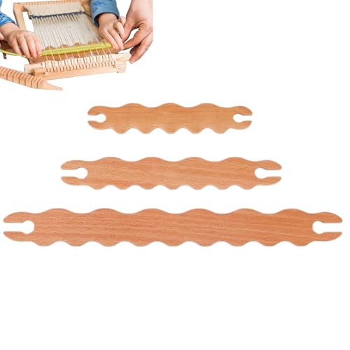 Holzwellenstäbchen, Holzwebmarker,Schalwebwerkzeug Holz Shuttles 3 Teile - Handgefertigte Bastelstäbe, Strickwerkzeuge für Handwerk, Strickprojekte Holzwellenstäbchen, Holzwebmarker,Schalwebwerkzeug Holz Shuttles 3 Teile - Handgefertigte Bastelstäbe, Strickwerkzeuge für Handwerk, Strickprojekte von Generisch