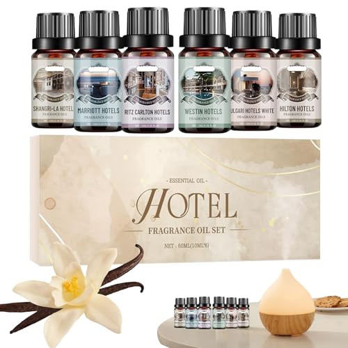 Hotel ätherische Öle Diffusoren Geschenkset, Hotelsammlung Duft Diffusor Duftöl, Premium - Duftöl für Diffusor für Zuhause, Luftbefeuchter, Kerzenherstellung, Lufterfrischung Hotel ätherische Öle Diffusoren Geschenkset, Hotelsammlung Duft Diffusor Duftöl, Premium - Duftöl für Diffusor für Zuhause, Luftbefeuchter, Kerzenherstellung, Lufterfrischung von Generisch
