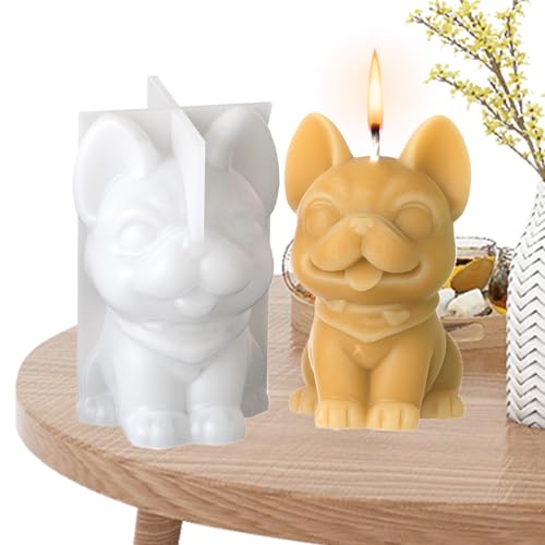 Hundekerzen Silikonform,Tischdekoration Zierfiguren Betonformen - 3D Kerzenformen Für Bastelbedarf, Silikon Gießform Als Tischdekoration Hundekerzen Silikonform,Tischdekoration Zierfiguren Betonformen - 3D Kerzenformen Für Bastelbedarf, Silikon Gießform Als Tischdekoration von Generisch