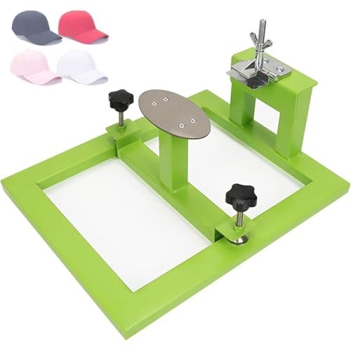 Hut-Siebdruckmaschine, 1 Farbe, 1 Station, Siebdruckpresse mit links/rechts und vorne/hinten, ideal für selbstgemachte Mützen- und T-Shirt-Druck von Generisch