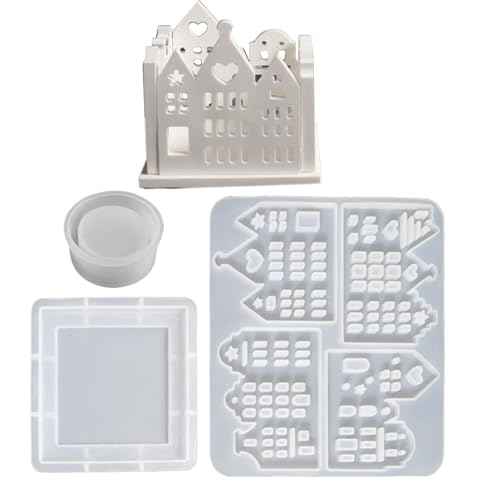 Ideale Silikonform für Kerzenhalter – Kerzenherstellungs-Set, Hausform | Premium-Silikonformen zum Basteln, Erstellen von individuellen Kerzenhaltern, perfekt für Heimdekorationen und Ideale Silikonform für Kerzenhalter – Kerzenherstellungs-Set, Hausform | Premium-Silikonformen zum Basteln, Erstellen von individuellen Kerzenhaltern, perfekt für Heimdekorationen und von Generisch