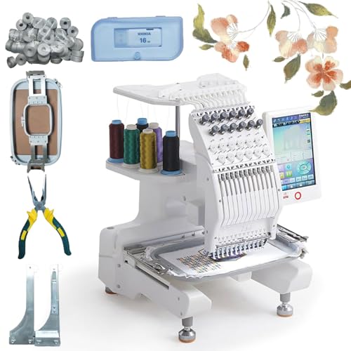 Industrielle Nähmaschine, computergesteuert mit 30,2 x 20,1 cm Stickbereich, Quilt-Funktion, 25,4 cm Farb-Touchscreen, 12 Nadeln von Generisch