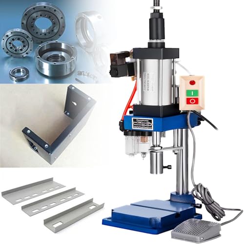 Industrielle pneumatische Stanzmaschine, Hochleistungs-vertikale Lochung mit 200 kg/300 kg Druck, ideal für Metallbearbeitung und Blecharbeiten von Generisch
