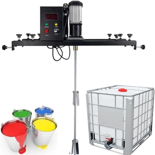 Industrieller IBC-Mixer-Motor-Rührwerk mit 400 mm Doppelrad und Aufhänger zum Auflösen von chemischen Flüssigkeiten in verschiedenen Behältern Industrieller IBC-Mixer-Motor-Rührwerk mit 400 mm Doppelrad und Aufhänger zum Auflösen von chemischen Flüssigkeiten in verschiedenen Behältern von Generisch