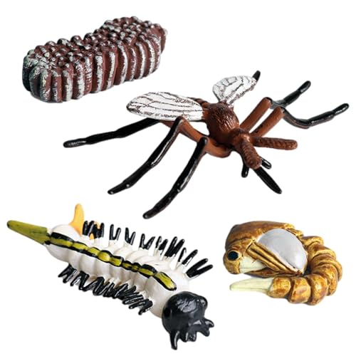 Insektenlebenszyklusspielzeug - Geschmacklosen Lebenszyklus -Statuen | Wachstumszyklusstadien PP -Figuren, Bildungsinsekten -Figuren -Kit Einschließlich Schmetterling, Frosch, Schildkröte, Motte, Amei von Generisch