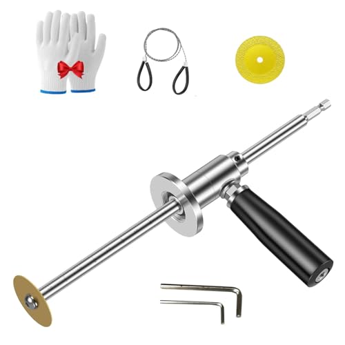Inside Pipe Cutter for PVC Pipe, Inside PVC Pipe Cutter for Drill, Steel Pipe Cutter with Diamond Grit Cutting Wheel and Handle, Fit for 1-1/2 Inch to 8 Inch (1pcs) von Generisch