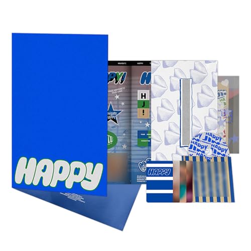 JIN - 2nd Solo Album [Happy] (Standard - NAVIGATE Ver.) Photobook + CD-R + Lyric Poster + Folded Poster + Photocard + 2 Extra Photocards von Generisch