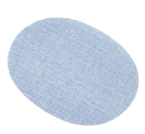 Jeansflicken Bügelflicken zum aufbügeln / 100% Baumwolle (01-hellblau) von Generisch