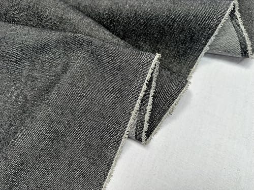 Jeansstoff für Jeans, Baumwollmaterial, zum Schneidern, leichte Polsterung, Schneidern, Heimdekoration, 180 cm breit, Schwarz, 3 m Jeansstoff für Jeans, Baumwollmaterial, zum Schneidern, leichte Polsterung, Schneidern, Heimdekoration, 180 cm breit, Schwarz, 3 m von Generisch
