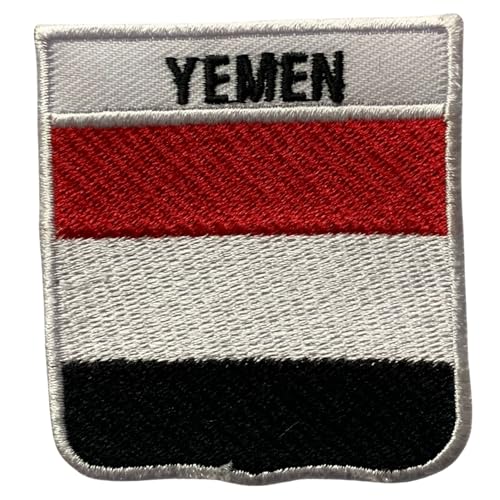 Jemen bestickte Schildflagge mit Namen Patch zum Aufbügeln / Aufnähen Abzeichen Nationalsymbol Militär Patch für Kleidung Rucksäcke Kappen Jemen bestickte Schildflagge mit Namen Patch zum Aufbügeln / Aufnähen Abzeichen Nationalsymbol Militär Patch für Kleidung Rucksäcke Kappen von Generisch