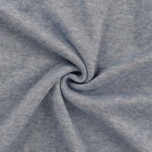 Jersey Strickstoff meliert, Strickjersey Meterware uni - Strick Stoff, gestrickter Stoff, Cardigan nähen *Ab 50cm, Farbe: 005 jeansblau Jersey Strickstoff meliert, Strickjersey Meterware uni - Strick Stoff, gestrickter Stoff, Cardigan nähen *Ab 50cm, Farbe: 005 jeansblau von Generisch