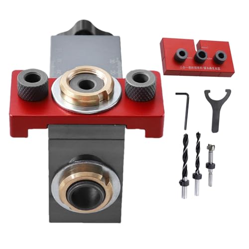 Jig von Doweling für Holzbearbeitung, Jig-Dowel Kit - Einstellbare Holzplatte Stanz-Locator | Hunderte von professionellen Möbelzentrierung für die Bearbeitung d Jig von Doweling für Holzbearbeitung, Jig-Dowel Kit - Einstellbare Holzplatte Stanz-Locator | Hunderte von professionellen Möbelzentrierung für die Bearbeitung d von Generisch