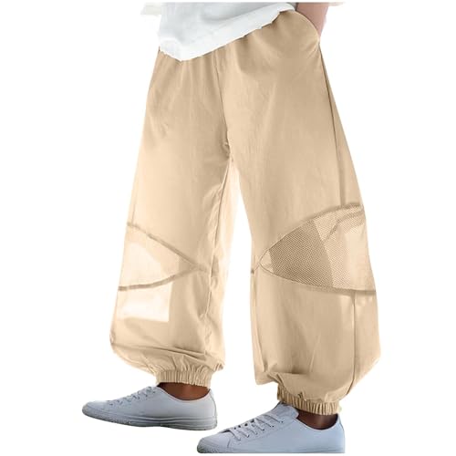 Jogginghose für Kinder, Mädchen, Reisen, Freizeit, elastisch, hohe Taille, Y2K, Vintage, Schule, schnelltrocknend, Netzstoff, Trainingsanzüge, Trekking, Sport, Spiele, Arbeitshose, Bündchen an den Jogginghose für Kinder, Mädchen, Reisen, Freizeit, elastisch, hohe Taille, Y2K, Vintage, Schule, schnelltrocknend, Netzstoff, Trainingsanzüge, Trekking, Sport, Spiele, Arbeitshose, Bündchen an den von Generisch