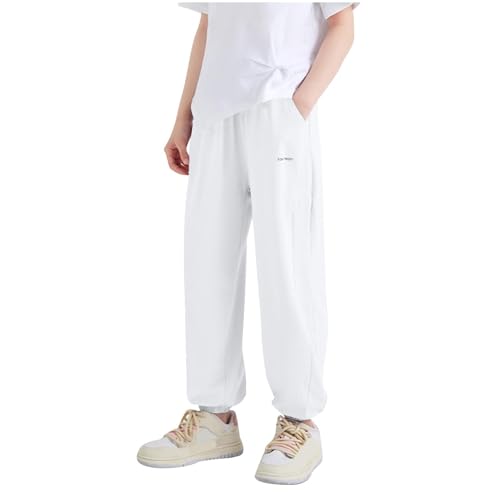 Jogginghose für Mädchen, lässig, Netzstoff, atmungsaktiv, schnell trocknend, elastisch, hoch gewaschen, Bündchen an den Knöcheln, Trainingsanzüge, Sportarten, Wandern, Laufen, Loungwear Jogginghose für Mädchen, lässig, Netzstoff, atmungsaktiv, schnell trocknend, elastisch, hoch gewaschen, Bündchen an den Knöcheln, Trainingsanzüge, Sportarten, Wandern, Laufen, Loungwear von Generisch