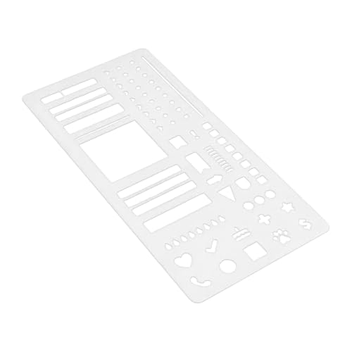Journal STENCIL SET - Kalendervorlage für einfache Zeichnen, reibungslose Verfolgung mit flexibles Lineal, Handwerkszubehör für die Planungsplanung, transparentes Material, wiederverwendbares Sie selb Journal STENCIL SET - Kalendervorlage für einfache Zeichnen, reibungslose Verfolgung mit flexibles Lineal, Handwerkszubehör für die Planungsplanung, transparentes Material, wiederverwendbares Sie selb von Generisch