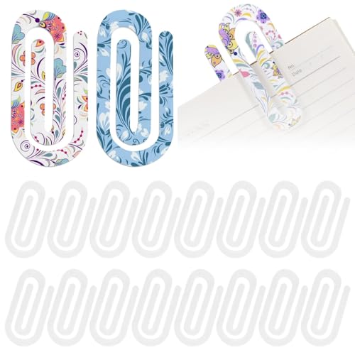 Jumbo-Büroklammern aus transparentem Acryl, für Sublimation, individuelle Wärmeübertragung, DIY-Clips, Rohlinge für Büro, Schule, Bastelprojekte, 20 Stück von Generisch