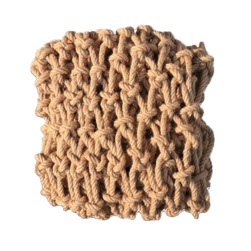 Juteseil Sicherheitsnetz für Kinder, Innen- und Außenbereich, Balkondekoration, Treppengeländer, Schutzgitter, 9 x 14 m, Kindersicherheitsbarriere, umweltfreundliches Design von Generisch