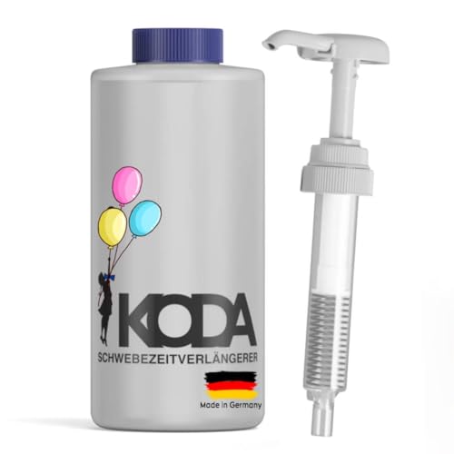 KODA Ballon Gel 600g Ballongel & Dosierpumpe mit Clip – Verlängert Schwebezeit von Heliumballons – Für ca. 300 Latexballons – Schwebezeitverlängerer Made in Germany KODA Ballon Gel 600g Ballongel & Dosierpumpe mit Clip – Verlängert Schwebezeit von Heliumballons – Für ca. 300 Latexballons – Schwebezeitverlängerer Made in Germany von Generisch