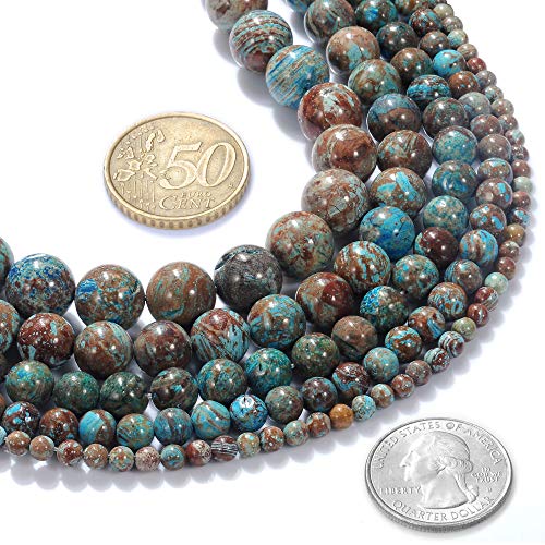 KUB-ADC1352 runde lose Perlen, 8 mm, natürlicher blauer Edelstein, Kristallstein, Armband, Halskette, Zubehör, Basteln für Schmuckherstellung, DIY, 1 Strang, 38,1 cm KUB-ADC1352 runde lose Perlen, 8 mm, natürlicher blauer Edelstein, Kristallstein, Armband, Halskette, Zubehör, Basteln für Schmuckherstellung, DIY, 1 Strang, 38,1 cm von Generisch