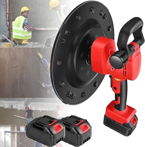 Kabellose Elektro-Betonkellen-Maschine - Multifunktionspolierer mit 6 Geschwindigkeitsstufen für Zement, Mörtel und Gips - Inklusive 2 Batterien und 4 Pads Kabellose Elektro-Betonkellen-Maschine - Multifunktionspolierer mit 6 Geschwindigkeitsstufen für Zement, Mörtel und Gips - Inklusive 2 Batterien und 4 Pads von Generisch