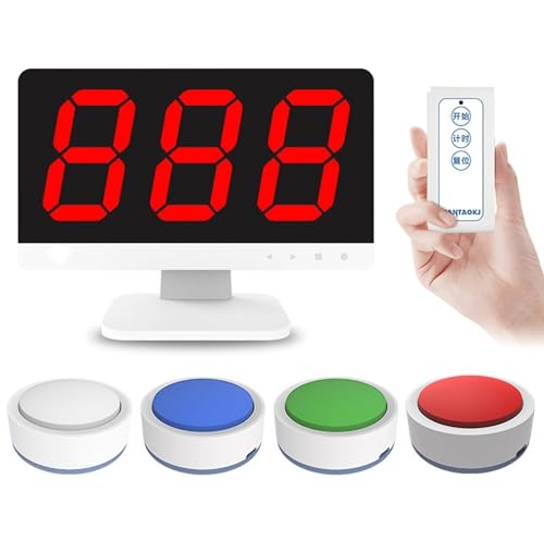Kabelloses Quiz-Summer-System mit Fernbedienung und Monitor, für interaktive Spielshows, Klassenzimmer-Wettbewerbe und lustige Party-Trivia Kabelloses Quiz-Summer-System mit Fernbedienung und Monitor, für interaktive Spielshows, Klassenzimmer-Wettbewerbe und lustige Party-Trivia von Generisch