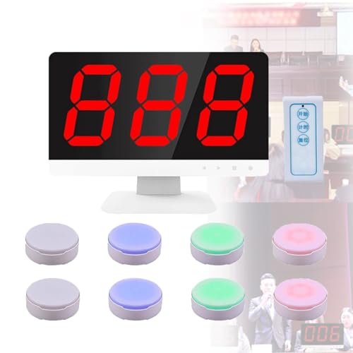 Kabelloses Quizspiel Buzzer System mit Monitor, 3 Antwortmodi für interaktives Lernen und Familienspaß Kabelloses Quizspiel Buzzer System mit Monitor, 3 Antwortmodi für interaktives Lernen und Familienspaß von Generisch